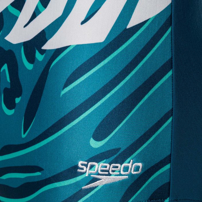Speedo Placement U-Back moteriškas vientisas maudymosi kostiumėlis blue-green 68-07336G728 3