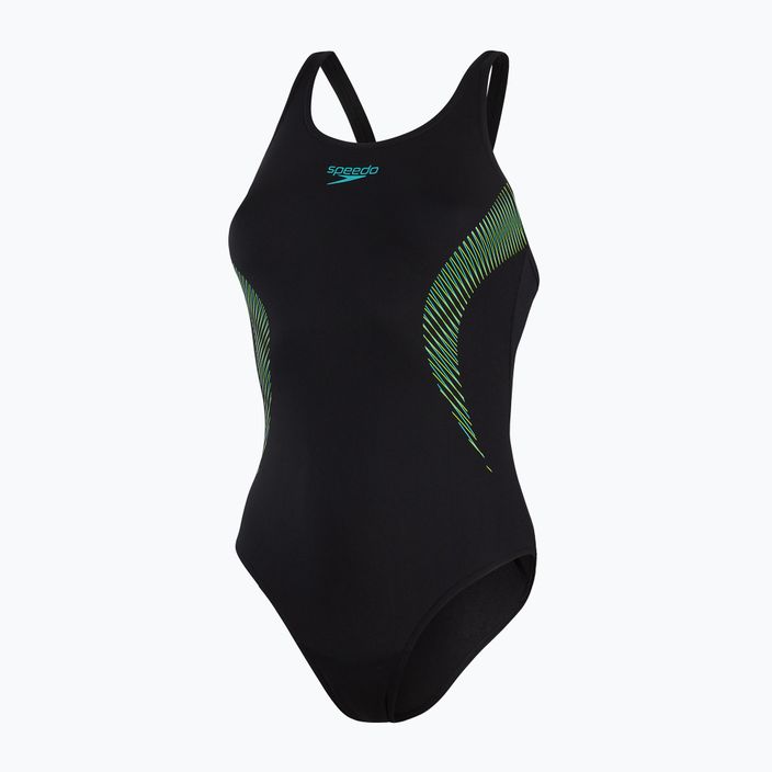 Speedo Placement Muscleback moteriškas vientisas maudymosi kostiumėlis juodas 68-08694 6