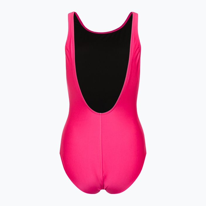 Speedo moteriškas vientisas maudymosi kostiumėlis Logo Deep U-Back pink 68-12369A657 2