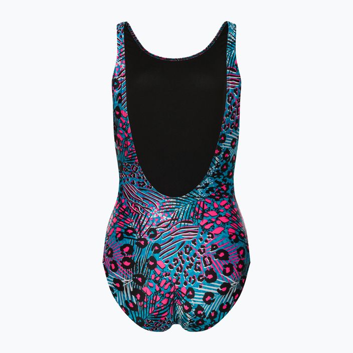 Speedo moteriškas vientisas maudymosi kostiumėlis Allover Deep U-Back spalvos 68-12369G739 2