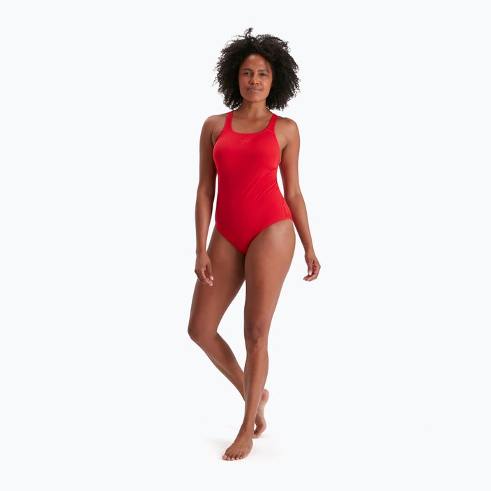 Speedo Eco Endurance+ Medalist moteriškas vientisas maudymosi kostiumėlis raudonas 8-134716446 6
