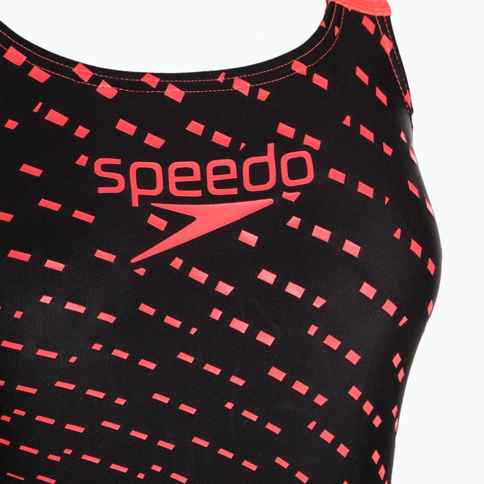 Speedo Medley Logo Medalist moteriškas vientisas maudymosi kostiumėlis juodas 8-13474B441 8