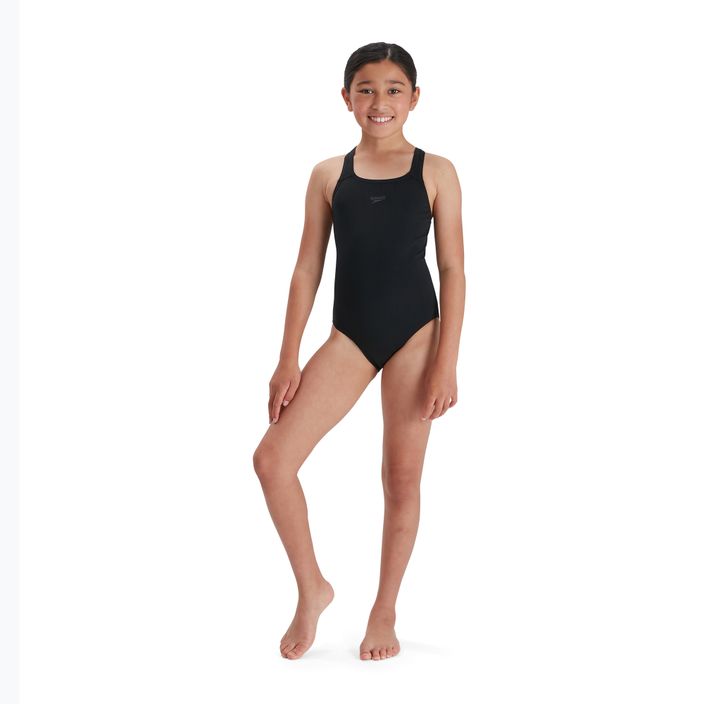 Speedo Eco Endurance+ Medalist vaikiškas vientisas maudymosi kostiumėlis juodas 8-134570001 6
