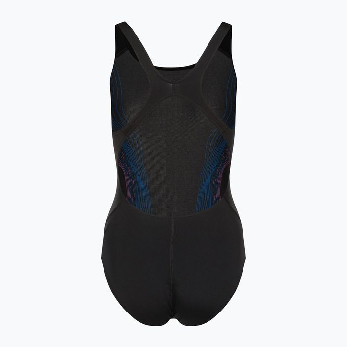 Speedo Placement Recordbreaker moteriškas vientisas maudymosi kostiumėlis juodas 68-09015G634 2