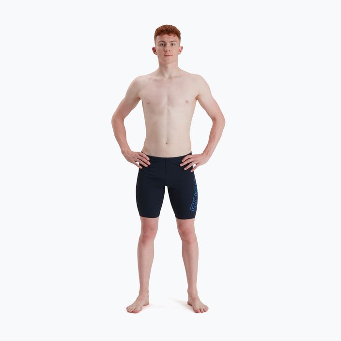 Vyriški Speedo Boom Logo Plaukimo marškinėliai tamsiai mėlyni 68-12416F436 6