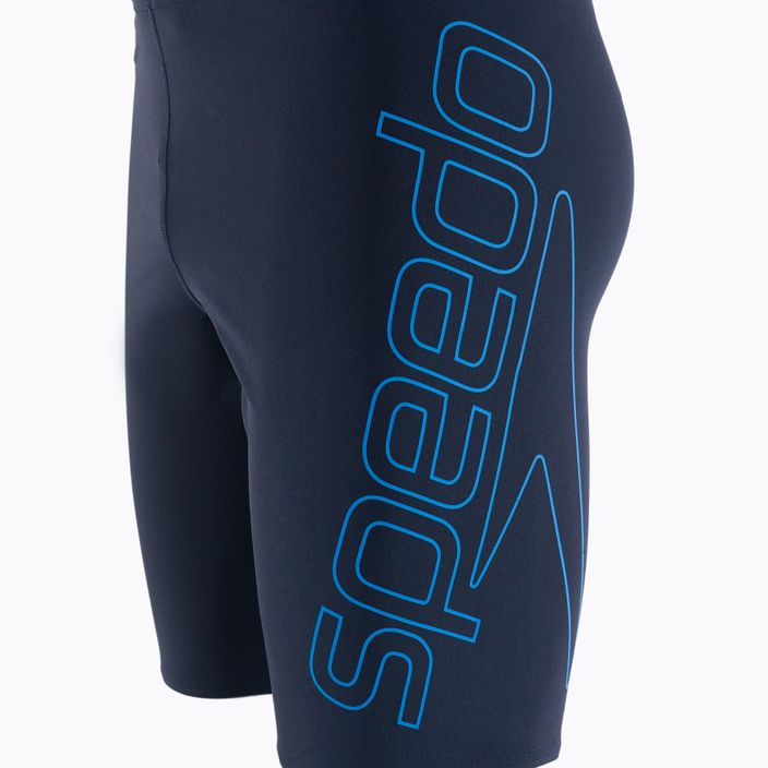 Vyriški Speedo Boom Logo Plaukimo marškinėliai tamsiai mėlyni 68-12416F436 3