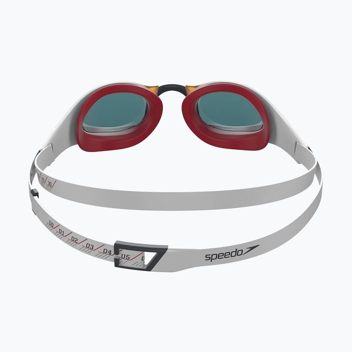 Speedo Fastskin Pure Focus Mirror plaukimo akiniai balti/fenix red/usa charcoal 68-11778H224 8
