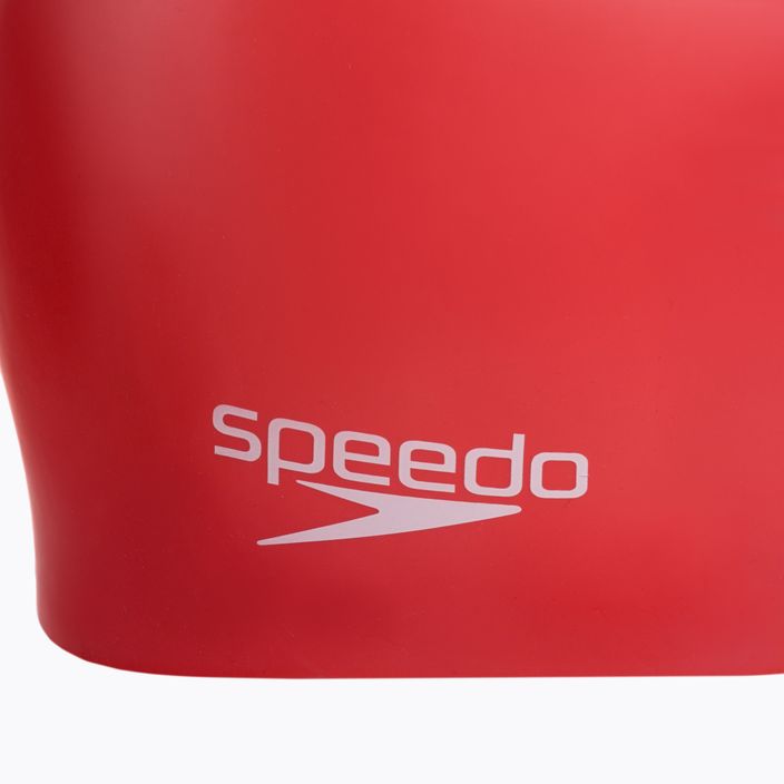Speedo paprastoji silikoninė plaukimo kepurė raudona 68-70984 3
