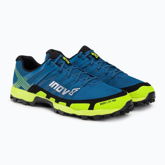 Vyriški bėgimo bateliai Inov-8 Mudclaw 300 blue/yellow 000770-BLYW 4
