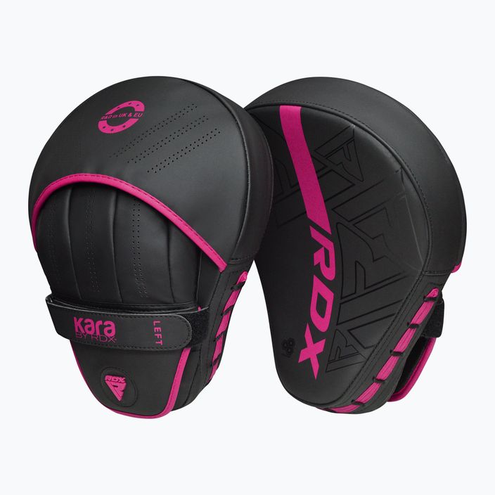 Treniruočių letenos RDX Focus Pad F6 matte pink