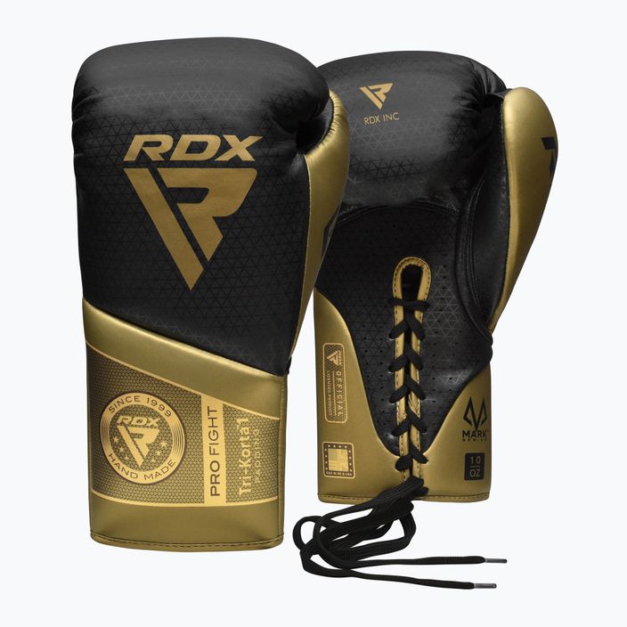 Bokso pirštinės RDX K1 Mark Pro Fight Boxing golden