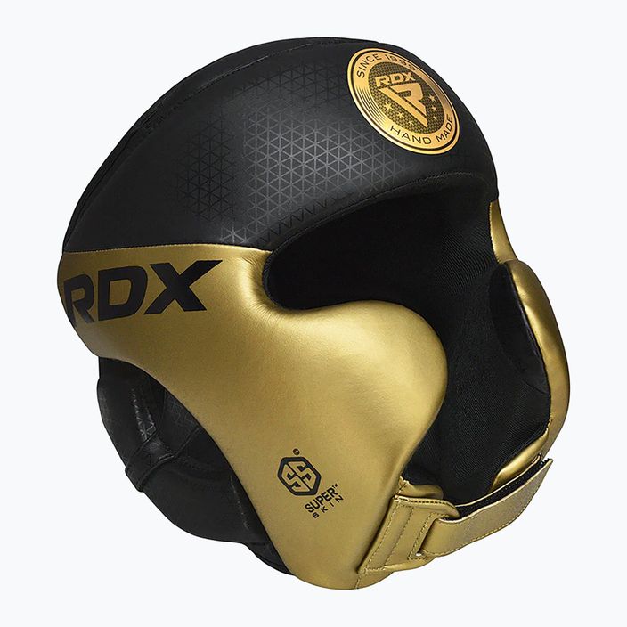 Bokso šalmas RDX L1 Mark Pro Cheek Boxing Training Head Guard golden