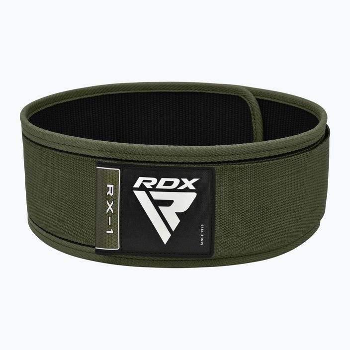 Svarmenų kilnojimo diržas RDX RX1 Weight Lifting Strap army green
