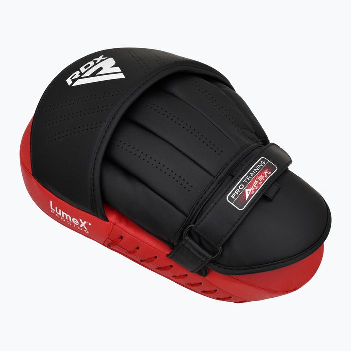 Treniruočių letenos RDX Apex Curved Training Boxing Pads red 3