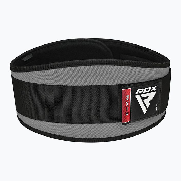 Svorių kilnojimo diržas RDX Weightlifting 6" Neoprene Gym X3 grey