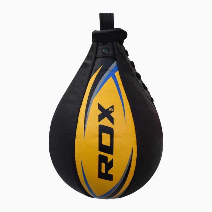 Bokso perlas RDX Speed Ball Leather Multi juoda ir geltona 2SBL-S2YU 2