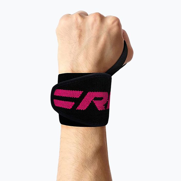 Riešo petnešos RDX Gym Wrist Wrap pink 2