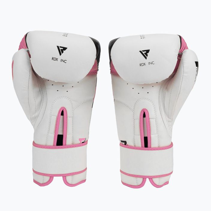 Moteriškos bokso pirštinės RDX BGR-F7 baltos ir rožinės spalvos BGR-F7P 2