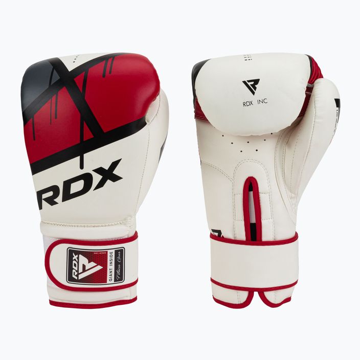 RDX bokso pirštinės raudonos ir baltos BGR-F7R 3