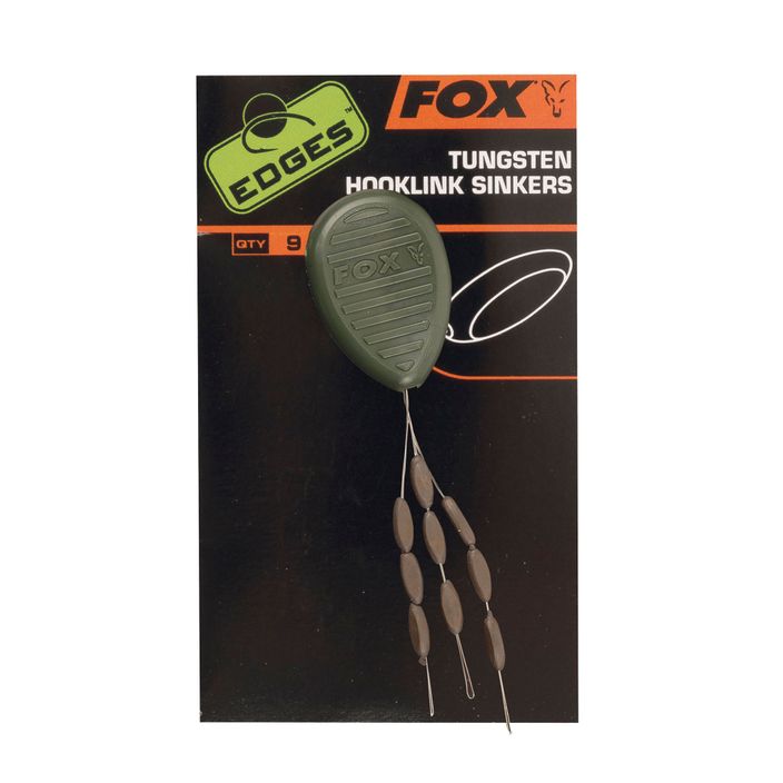 Karpiniai svareliai Fox International Edges Tungsten Hooklink Sinkers brown CAC585 2