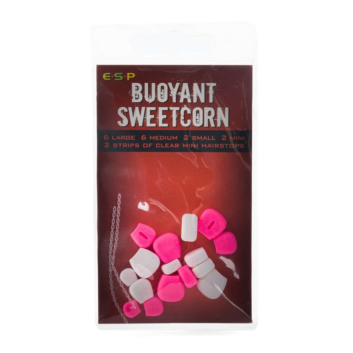 ESP Buoyant Sweetcorn rožinės ir baltos spalvų dirbtinis masalas ETBSCPW007 2