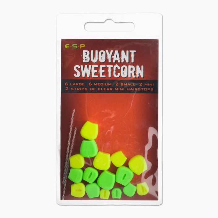 ESP Buoyant Sweetcorn žalias ir geltonas dirbtinis kukurūzų masalas ETBSCGY005 2