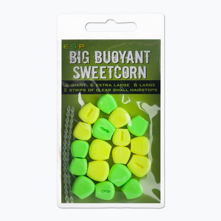ESP Buoyant Sweetcorn žalias ir geltonas dirbtinis kukurūzų masalas ETBSCGY006 2