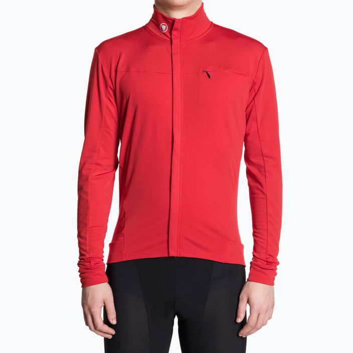 Vyriški dviračių marškinėliai ilgomis rankovėmis Endura Xtract Roubaix red
