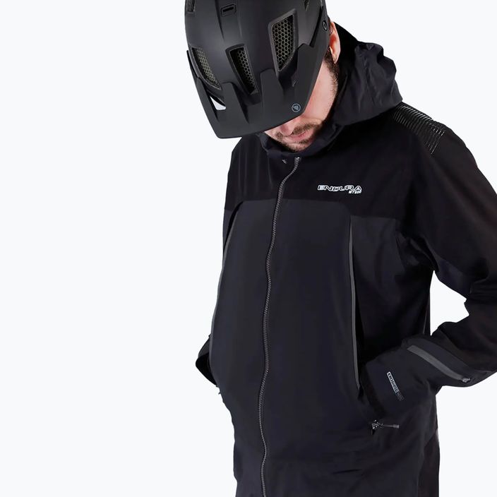 Vyriška dviračių striukė Endura MT500 Waterproof II black 2