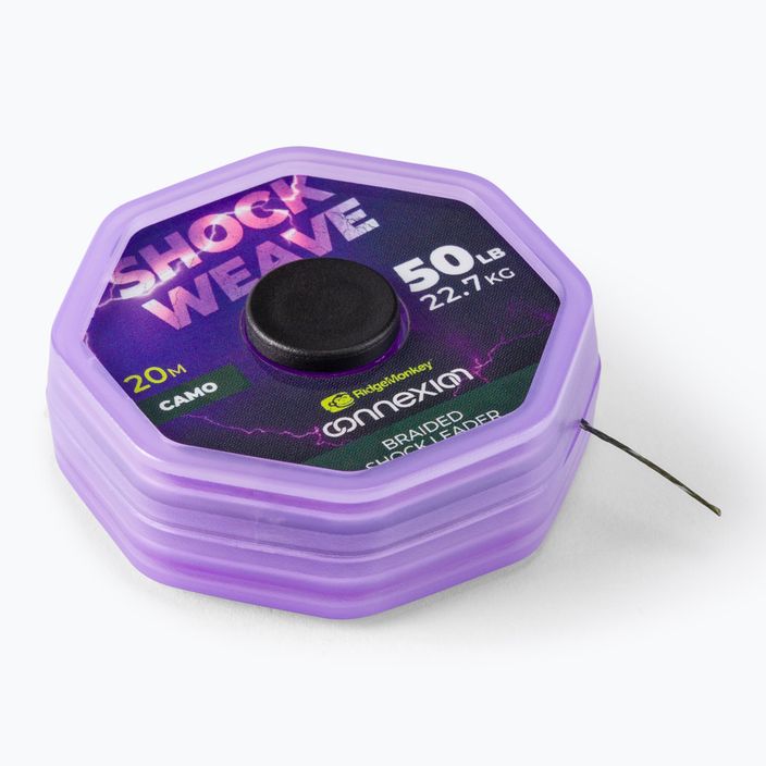 ShockLeader RidgeMonkey Connexion Shock Weave Braided Purple RMT326 lyderių pynė