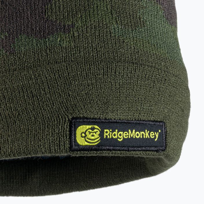 RidgeMonkey Apearel Bobble Fishing Beanie kepurė žalia RM558 3