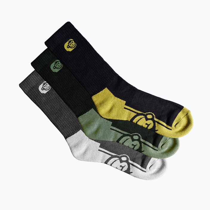 RidgeMonkey žvejybinės kojinės Apearel Crew Socks 3 Pack black RM659 11