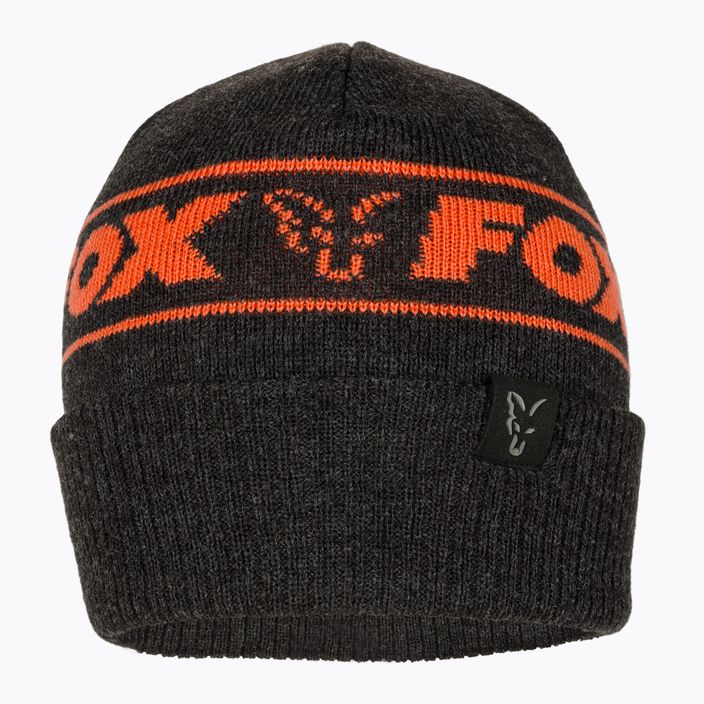Žieminė kepurė Fox International Collection Beanie black/orange 2