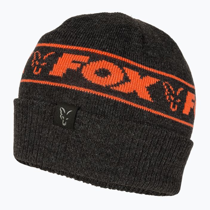 Žieminė kepurė Fox International Collection Beanie black/orange 3