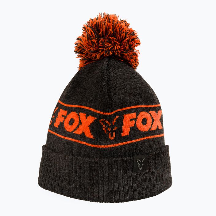 Žieminė kepurė Fox International Collection Booble black/orange 5