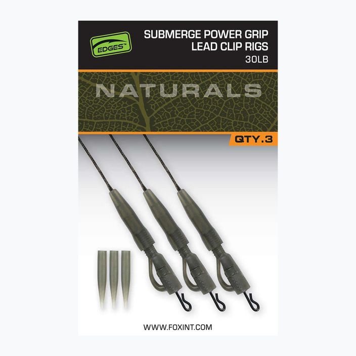 Karpių lyderis Fox International Naturals Sub Power Grip Lead Clip 3 vnt.