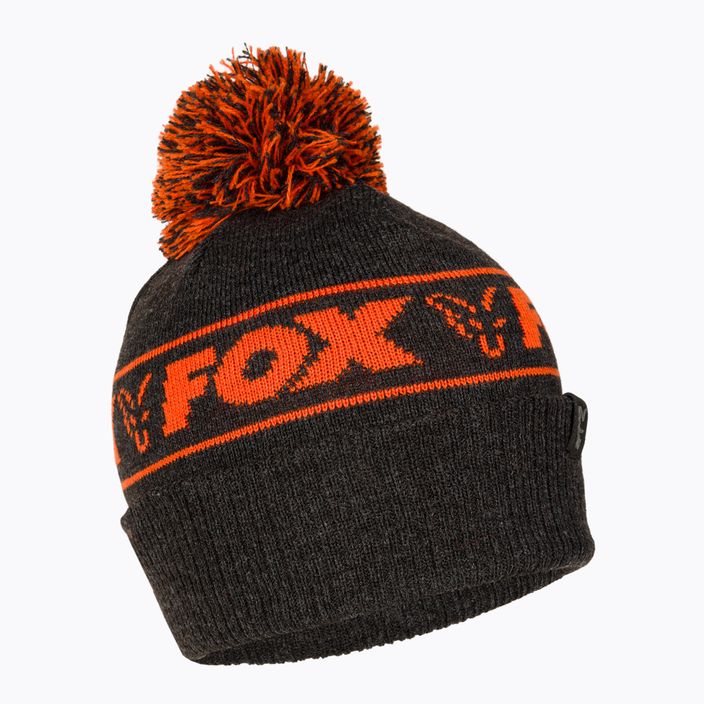 Žieminė kepurė Fox International Collection Bobble black/orange