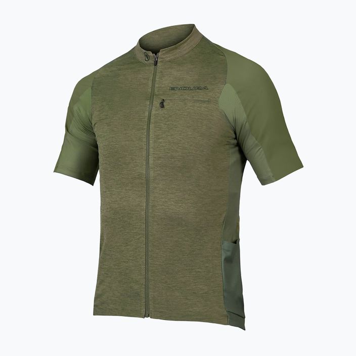 Vyriški dviračių marškinėliai Endura GV500 Reiver S/S olive green 6
