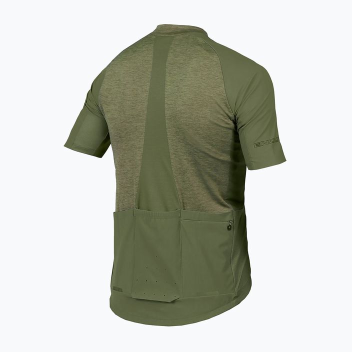 Vyriški dviračių marškinėliai Endura GV500 Reiver S/S olive green 7