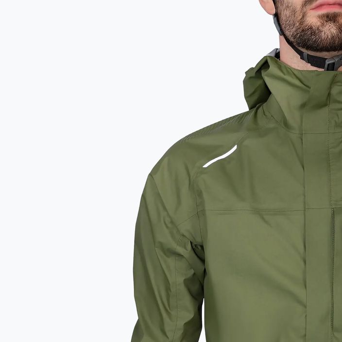 Vyriška dviračių striukė Endura GV500 Waterproof olive green 5