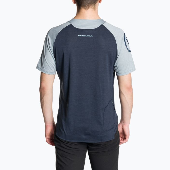 Vyriški dviračių marškinėliai Endura Singletrack ink blue 2