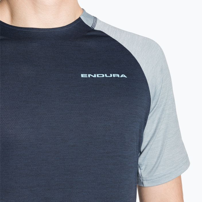 Vyriški dviračių marškinėliai Endura Singletrack ink blue 4
