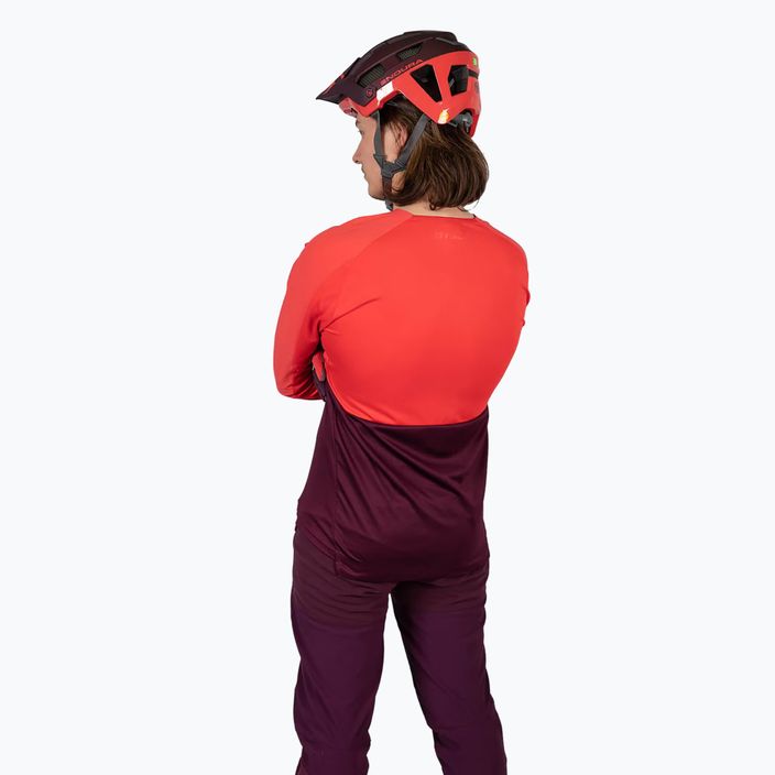 Vyriški dviračių marškinėliai ilgomis rankovėmis Endura MT500 Burner aubergine 5