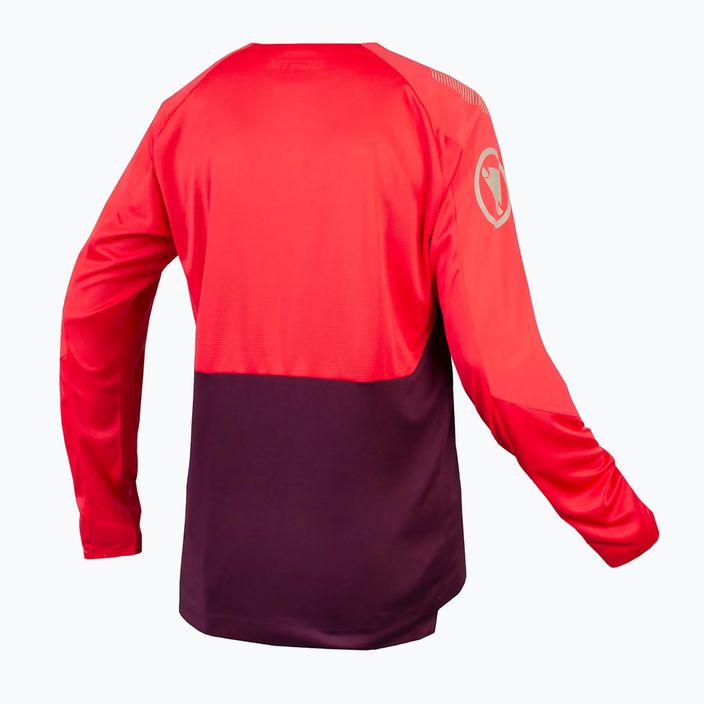 Vyriški dviračių marškinėliai ilgomis rankovėmis Endura MT500 Burner aubergine 8