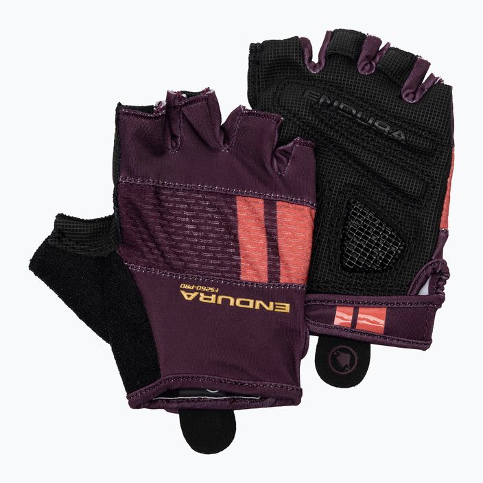 Moteriškos dviratininko pirštinės Endura FS260-Pro Aerogel aubergine