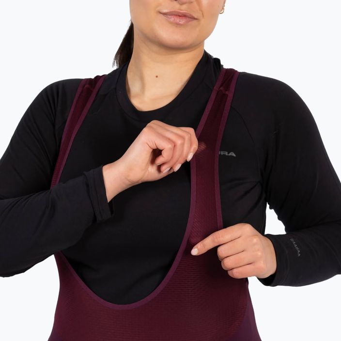 Moteriški dviračių šortai Endura FS260-Pro DS Bibshort aubergine 5