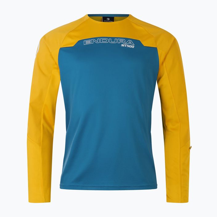 Vyriški dviračių marškinėliai ilgomis rankovėmis Endura MT500 Burner blue steel 8