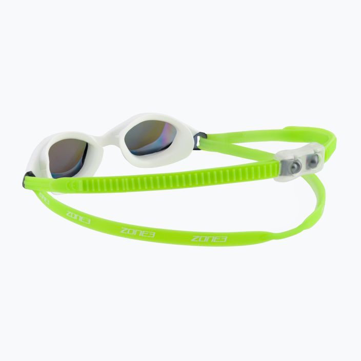 ZONE3 Aspect vaivorykštiniai veidrodiniai/šviesūs/balti plaukimo akiniai SA20GOGAS117 4