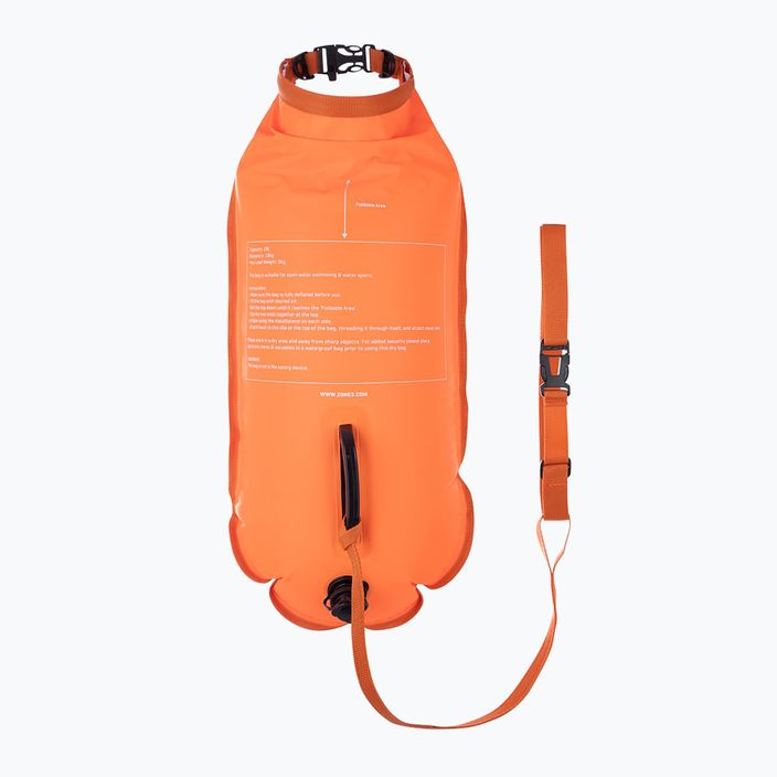 ZONE3 sausas krepšys 2 LED šviesos oranžinė belay plūduras SA212LDB113 4