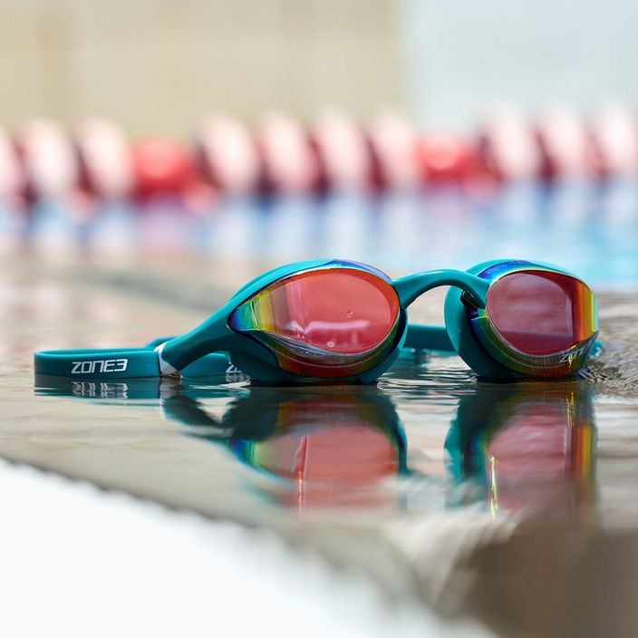 Plaukimo akiniai ZONE3 Volare Streamline Racing teal/copper 2